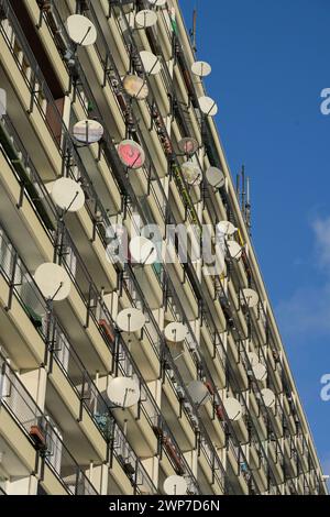 Sozialbau, Wohnhaus Pallasseum, Pallasstraße, Schöneberg, Berlin, Deutschland Stockfoto