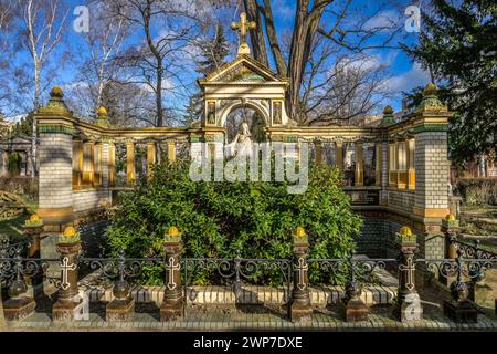 Jesus, Familienangreifer Friedrich Eduard Hoffmann, Dorotheenstädtischer Friedhof, Chausseestraße, Mitte, Berlin, Deutschland Stockfoto