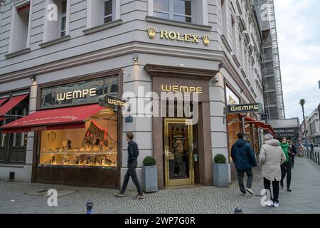 Wempe Juwelier und Uhren, Friedrichstraße, Mitte, Berlin, Deutschland Stockfoto