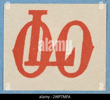 Dieser Kartondruck aus dem Jahr 1913-1921 zeigt die Buchstaben „loo“ und demonstriert Drucktechniken des frühen 20. Jahrhunderts mit beweglichen Schriften und Druckverfahren. Stockfoto