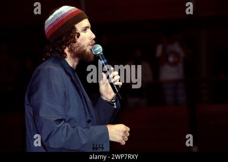 Turin Italien 21.10.1997: Jovanotti, italienischer Sänger, während der Pressekonferenz im Salone della Musica Stockfoto