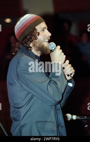 Turin Italien 21.10.1997: Jovanotti, italienischer Sänger, während der Pressekonferenz im Salone della Musica Stockfoto