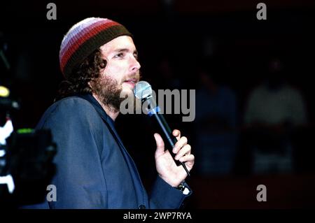 Turin Italien 21.10.1997: Jovanotti, italienischer Sänger, während der Pressekonferenz im Salone della Musica Stockfoto