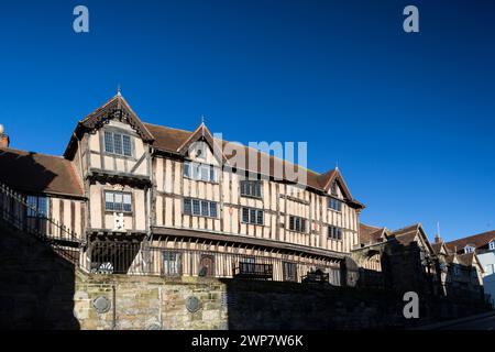 Großbritannien, Warwickshire, Warwick, das Lord Leycester Hospital, historisches Gebäude. Stockfoto