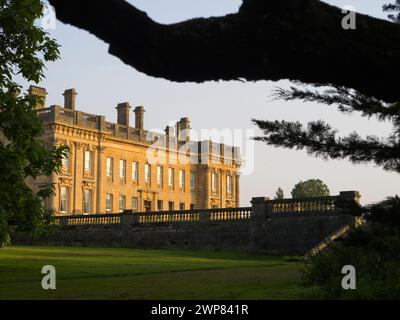 Heythrop Park ist ein 440 Hektar großer Park im Herzen der Cotswolds. Es hat ein denkmalgeschütztes Landhaus aus dem frühen 18. Jahrhundert, das jetzt konvertiert ist Stockfoto