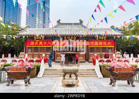 Tempel im historischen Tianhou Palast von Tianjin, China Stockfoto