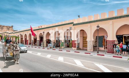Die charmante historische Architektur in Meknes, Marokko Stockfoto