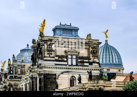 Lipsius-Gebäude der Akademie der Bildenden Künste Dresden, Sitz der Hochschule der Bildenden Künste Dresden (HfBK), Dresden, Sachsen. Stockfoto