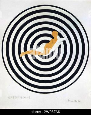 Octophone, Kunstwerk des französischen Künstlers Francis Picabia. Um 1922. Originalarbeiten sind Tinte, Aquarell und Bleistift an Bord Stockfoto