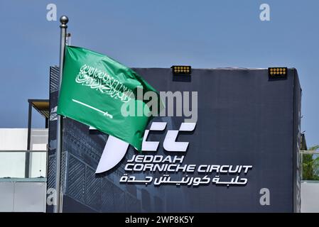 Dschidda, Saudi-Arabien. März 2024. Atmosphäre des Kreislaufs. Formel-1-Weltmeisterschaft, Rd 2, großer Preis von Saudi-Arabien, Mittwoch, 6. März 2024. Dschidda, Saudi-Arabien. Quelle: James Moy/Alamy Live News Stockfoto