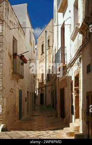 Italien Apulia Polignano A Mare (BA) Blick auf das Dorf Stockfoto