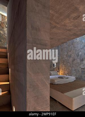 Master Suite. Casa Cometa, Mazunte, Mexiko. Architekt: Mauricio Rocha mit Gabriela Carrillo, 2022. Stockfoto