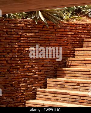 Unter Pool. Casa Cometa, Mazunte, Mexiko. Architekt: Mauricio Rocha mit Gabriela Carrillo, 2022. Stockfoto