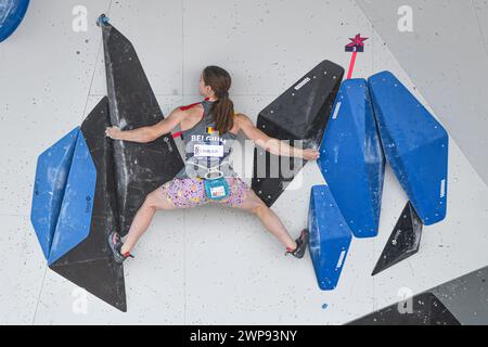 Chloe Caulier (Belgien). Sportklettern. Europameisterschaften München 2022 Stockfoto