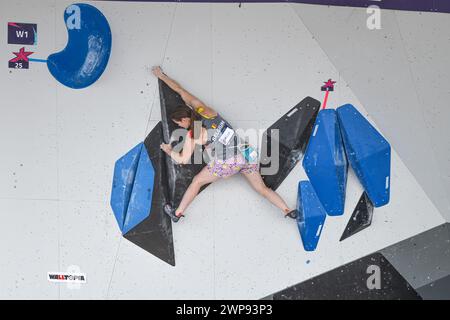 Chloe Caulier (Belgien). Sportklettern. Europameisterschaften München 2022 Stockfoto