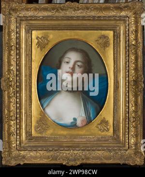 Allegorisches Gemälde „Allegory of Pleasure“ von Louis Francois Marteau und Francois Boucher (1766–1767). Zeigt weibliche Figuren, Kostüme aus dem 18. Jahrhundert, Tänzerinnen, Rosen und französische Pastelltechnik, die französische allegorische Kunst des 18. Jahrhunderts widerspiegelt. Stockfoto