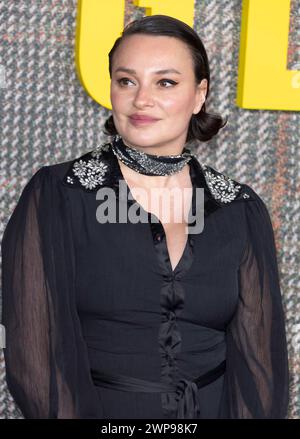 5. März 2024, London, England, UK - Gizzi Erskine besucht die Gentleman UK TV Premiere, Theatre Royal Drury Lane Stockfoto