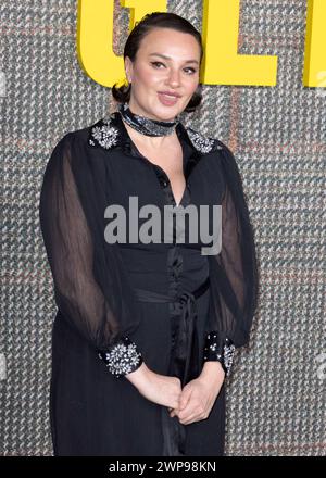 5. März 2024, London, England, UK - Gizzi Erskine besucht die Gentleman UK TV Premiere, Theatre Royal Drury Lane Stockfoto