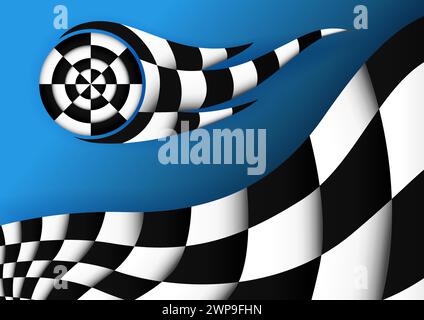 Rennfahne Vektor Hintergrund, Vektor Illustration Stock Vektor