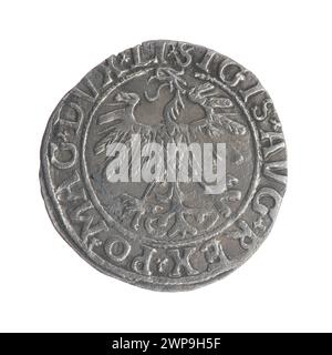 Litauischer Penny; Zygmunt II. August (polnischer König; 1544-1572); 1558 (1545-00-00-1545-00); Stockfoto