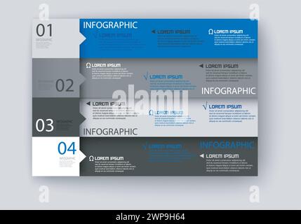 Infografik Moderne Designvorlage, Vektorillustration Stock Vektor