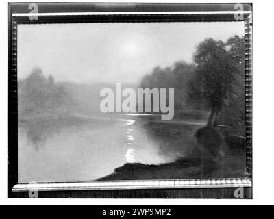 Bildfotografie: Józef Chełmoński (1849-1914), Mond (Nacht), 1895, Öl, Leinwand, im Besitz von Stanisław Patek [derzeit fehlendes Bild]; Unknown, Society of Motivation of Fine Arts (Warschau; 1860-1940); 1907 (1907-00-00-1907-00); Stockfoto