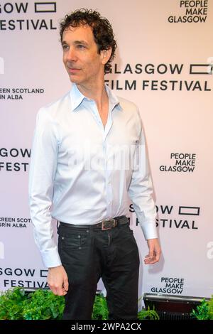 Glasgow, Schottland, Großbritannien. März 2024. Produzent, Schriftsteller und Schauspieler Jonas Chernick, auf dem roten Teppich bei einem Fotobesuch zur britischen Filmpremiere von The Stockfoto
