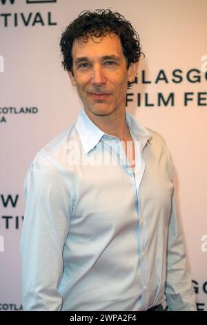 Glasgow, Schottland, Großbritannien. März 2024. Produzent, Schriftsteller und Schauspieler Jonas Chernick, auf dem roten Teppich bei einem Fotobesuch zur britischen Filmpremiere von The Stockfoto