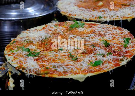 Indore Sarafa Basar, Indiens Hauptstadt von Midnight Food, Madhya Pradesh, Taste of India. Stockfoto