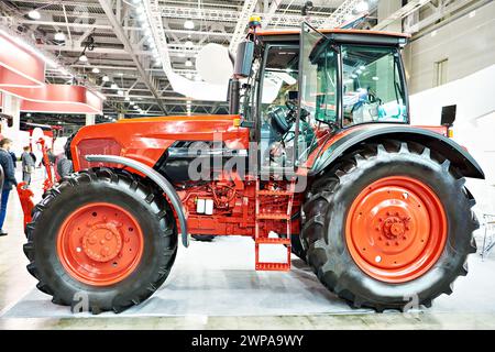 Traktor auf Ausstellung von Landmaschinen Stockfoto
