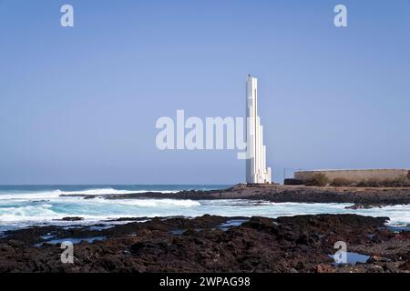 Faro de la Punta del Hidalgo, Teneriffa Stockfoto