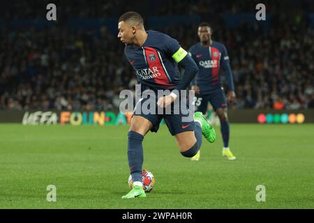 San Sebastian, Espagne. März 2024. Kylian Mbappe von PSG während der UEFA Champions League, Achtelfinale, 2. Leg-Fußballspiel zwischen Real Sociedad und Paris Saint-Germain (PSG) am 5. März 2024 in der reale Arena in San Sebastian, Spanien - Foto Jean Catuffe/DPPI Credit: DPPI Media/Alamy Live News Stockfoto