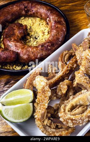 Brasilianisches Essen - Comida Mineira - Tradicional Brazilian Food Stockfoto