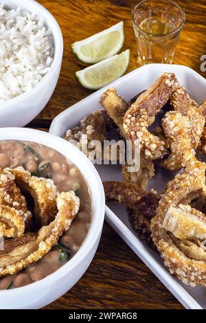 Brasilianisches Essen - Comida Mineira - Tradicional Brazilian Food Stockfoto