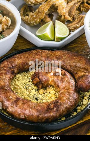 Brasilianisches Essen - Comida Mineira - Tradicional Brazilian Food Stockfoto