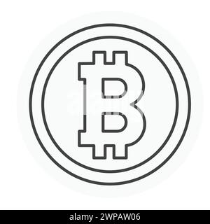 Bitcoin Vektor Illustration Icon Design Stock Vektor