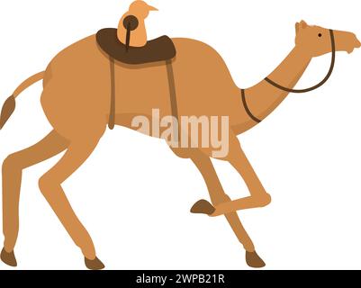 Kamelrennen Icon Cartoon Vektor. Arabische Tierwüste. Lauf die dubai Rider Track Stock Vektor