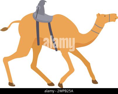 Arabien saudi Wüste Kamel Icon Cartoon Vektor. Sporttradition. Nutztier Stock Vektor