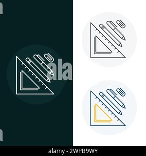 Office Essentials Zubehör Vektor-Symbol-Design Stock Vektor