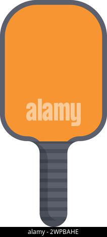 Plastikpaddel Symbol Cartoon Vektor. Sport-Pickleball. Team-Tennis-Spiel Stock Vektor