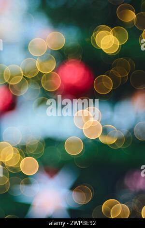 Bubble Bokeh der Weihnachtslichter. Hochwertige Fotos Stockfoto