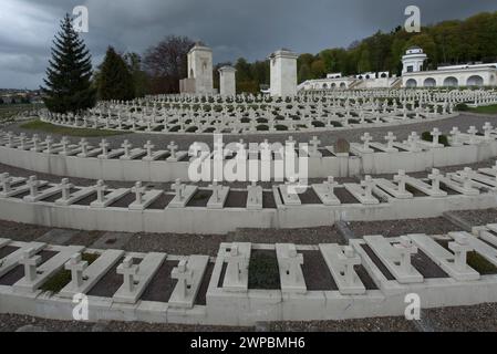 Der Adlerfriedhof in Lyczakow, Lwiw, Ukraine Stockfoto