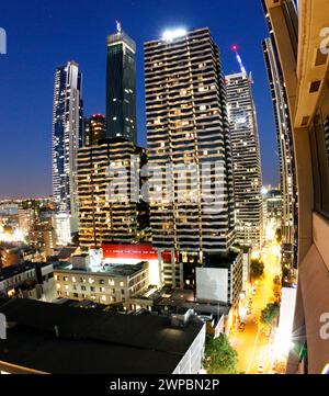 Panorama: Skyline, Melbourne, Australien Stockfoto