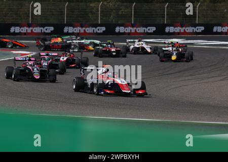 Sakhir, Bahrain. März 2024. BAHRAIN, Sachhir, 2. März 2024: Formel-2-Rennen auf dem Bahrain International Circuit am 2. März 2024 in Bahrain, Formel-1-Rennen 1, Saisonauftakt, Bild & Copyright Jun QIAN/ATP Bilder (QIAN Jun/ATP/SPP) Credit: SPP Sport Press Photo. /Alamy Live News Stockfoto