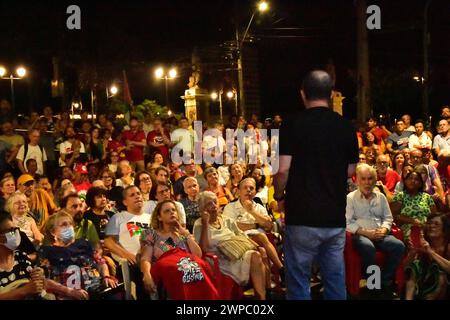 Recife, Brasilien. März 2024. PE, Opera Munid und Alameda. 17:00 Uhr am Hauptquartier von Armazém do Campo im Zentrum von Recife. Quelle: João Carlos Mazella/FotoArena/Alamy Live News Stockfoto