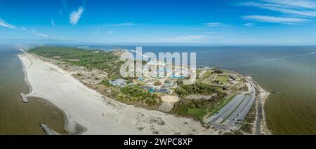 Panoramablick auf Fort Gaines auf Dauphin Island Alabama Stockfoto