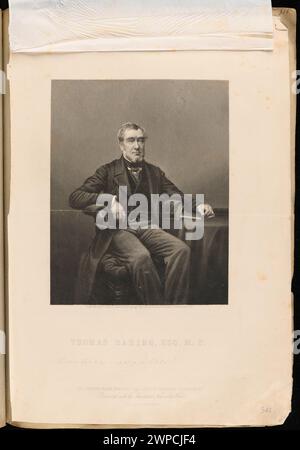 Porträt von Thomas Baring; Pound, Daniel John (FL. CA 1842-1870), Watkins, John & Charles (FL. 1840-1875), London Joint Stock Newspaper Co. (London; Verlag; Fl. Ca 1858-186.); 1865-1870 (1865-00-00-1870-00); Stockfoto