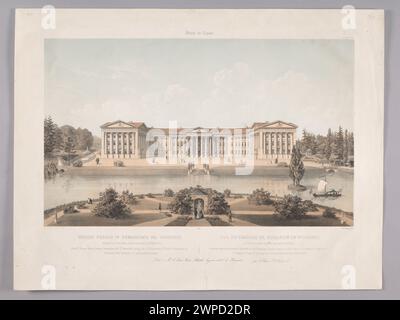 Blick auf die Paś in Romanów am Wośne; Bachelier, Charles Claude (ca. 1830-CA 1887), Tirpenne, Jean-Louis (1801-1878), Taubert, Gustav Friedrich Amalius (1755-1839), Lemertcier, Benard et Cie (Paris 1837-CA 1880), Wilcza Ski, Jan Kazimierz (1806-1885); 1854 (1854-00-00-1854-00-00); Stockfoto