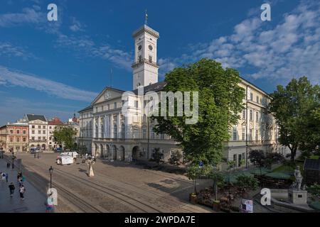 Rathaus von Lemberg, Marktplatz in Lemberg, Ukraine Stockfoto