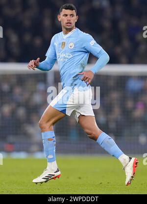 MANCHESTER, GROSSBRITANNIEN. März 2024. Matheus Nunes aus Manchester City während des UEFA Champions League-Spiels im Etihad Stadium in MANCHESTER. Der Bildnachweis sollte lauten: Andrew Yates/Sportimage Credit: Sportimage Ltd/Alamy Live News Stockfoto